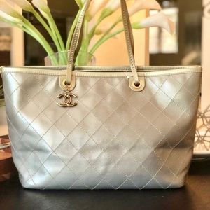 CHANEL COCO CAVIAR STITCH TOTE BAG